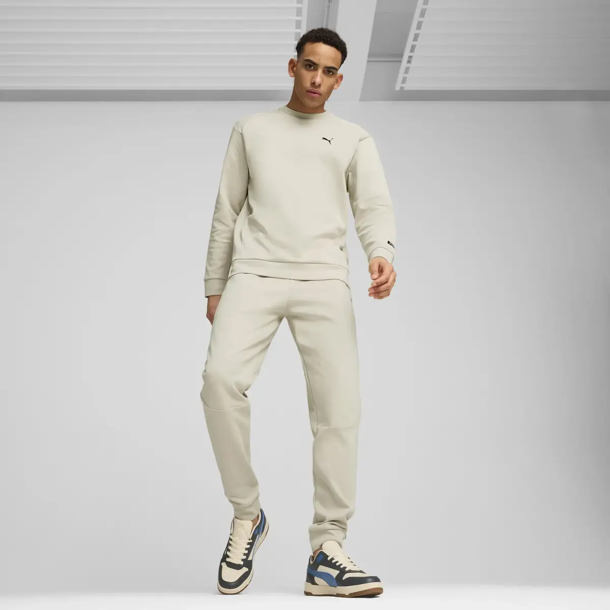 Puma RAD/CAL Crew Bej Erkek Sweatshirt