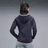 Puma EVOSTRIPE Full-Zip Hoodie DK Lacivert Kadın Kapüşonlu Sweatshirt
