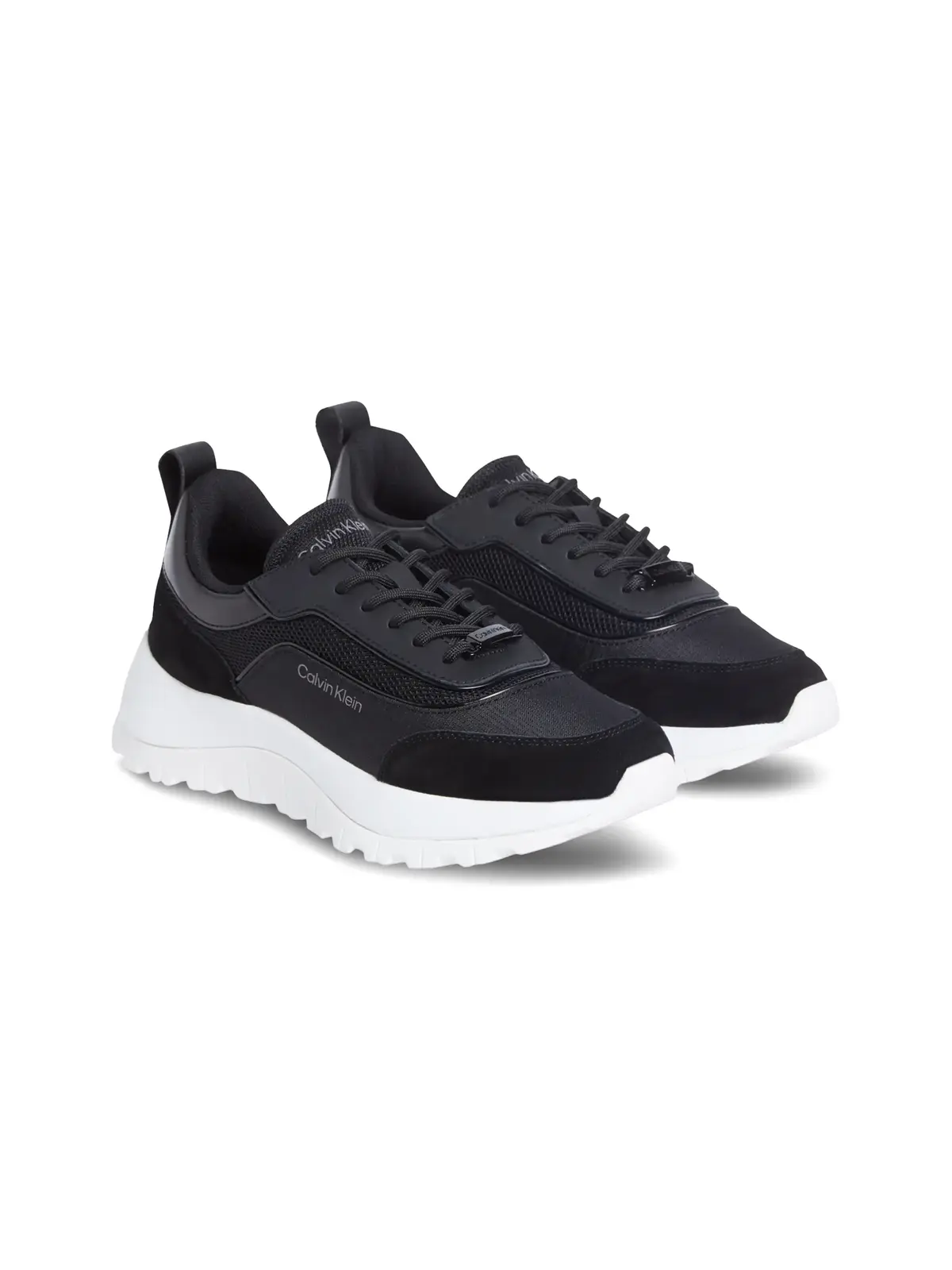 Calvin Klein RUNNER LACE UP MESH, BEH Siyah Kadın Spor Ayakkabı