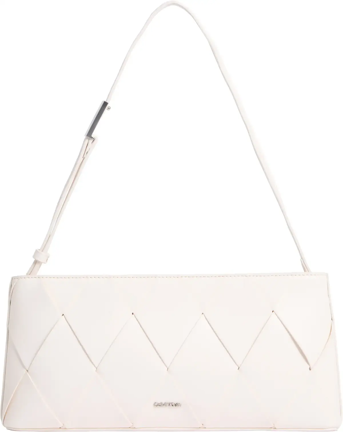 Calvin Klein CK WOVEN ELONGATED S, 67U Krem Kadın Çanta