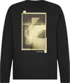 Calvin Klein PHOTO BACK LS T-SHIR Erkek Siyah T-Shirt