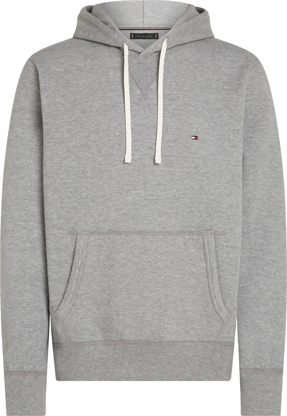 Tommy Hilfiger ESSENTIAL FLEECE HOO Erkek Gri Sweatshirt