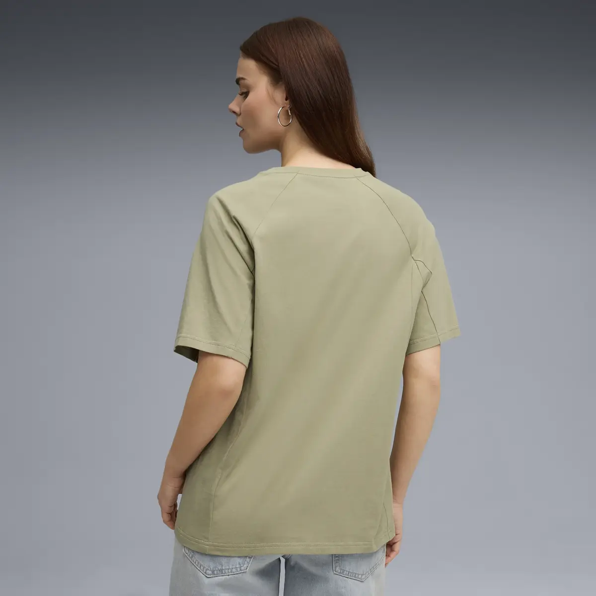 Puma SPORT Relaxed Tee Yeşil Kadın Relax T-shirt