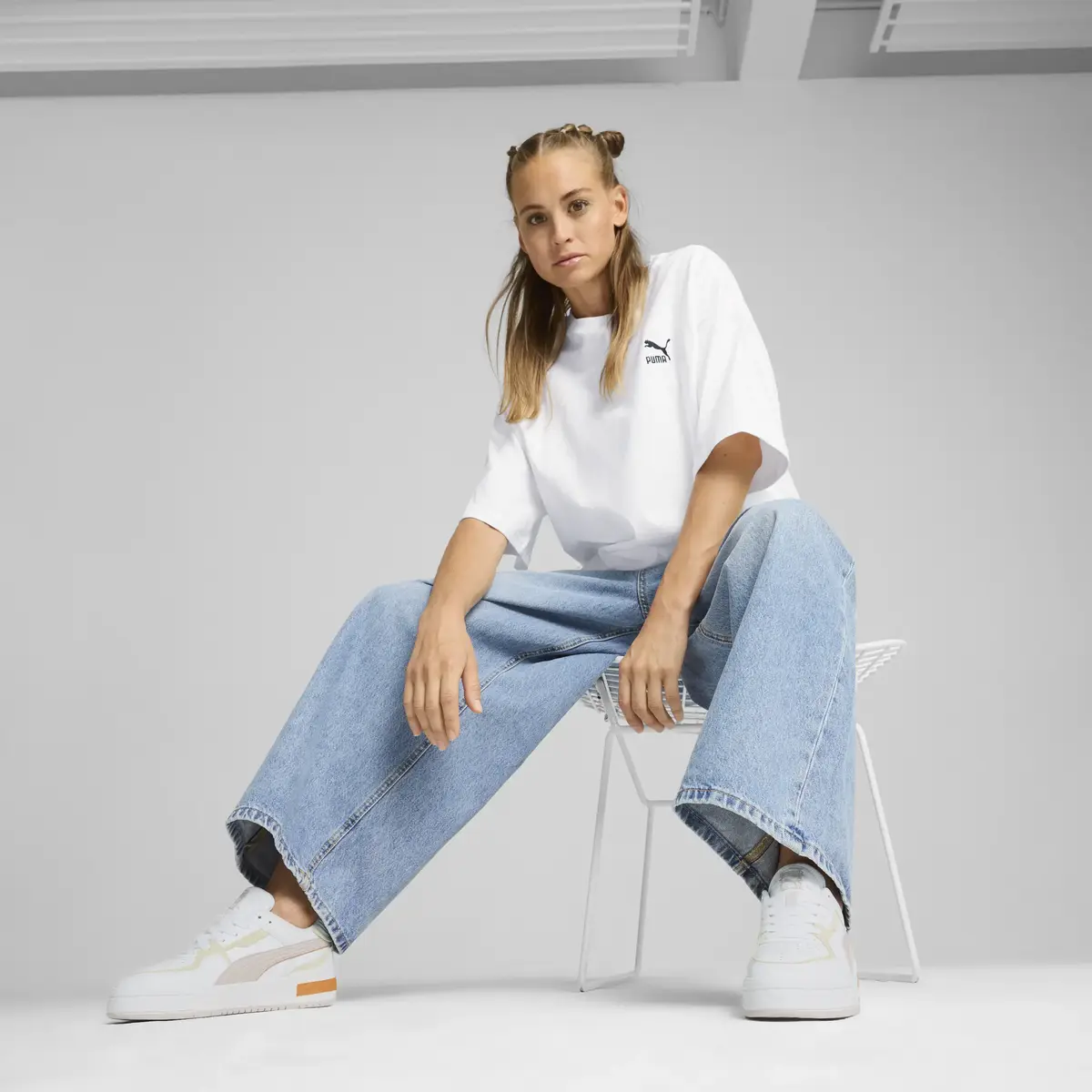Puma CA Pro Crush Earth Beyaz Unisex Günlük Spor Ayakkabı