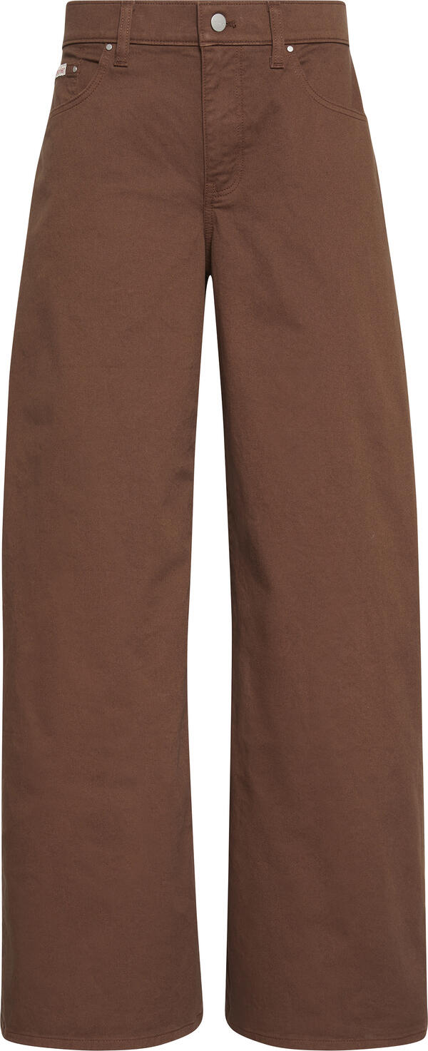 Calvin Klein SUPER WIDE 5 PKT PANT Kahverengi Kadın Pantolon