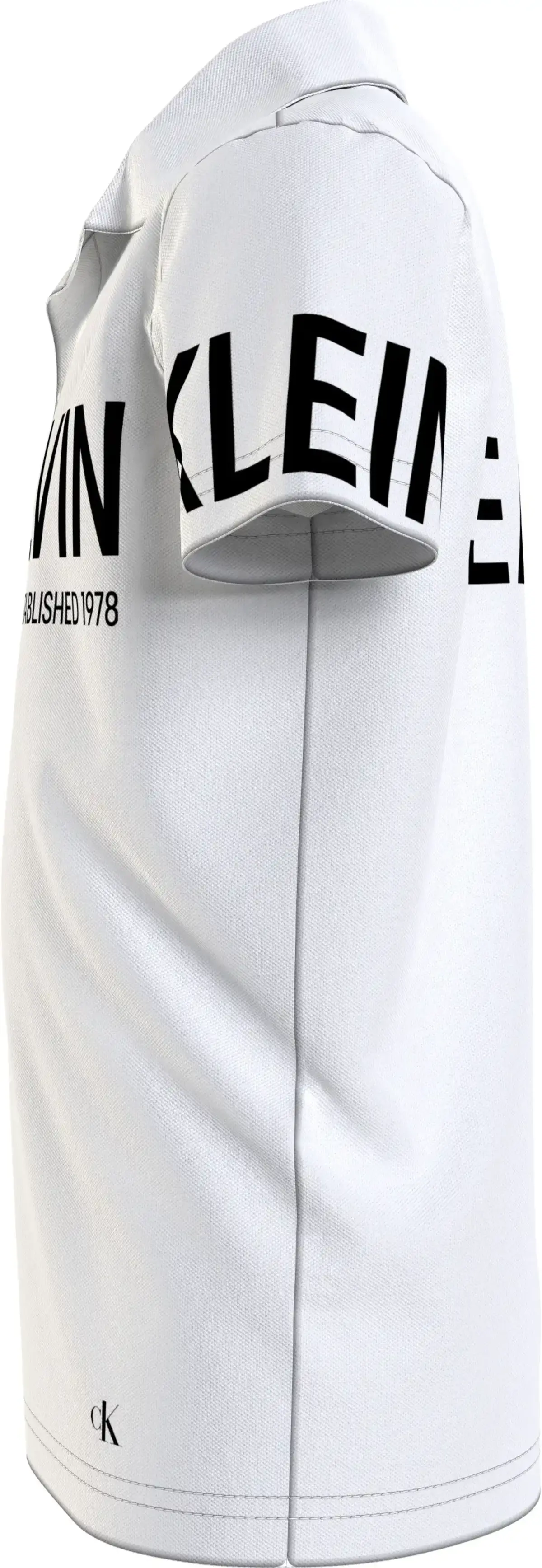 Calvin Klein INTS HERO LOGO FITTE Erkek Beyaz Polo T-Shirt