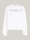 Tommy Hilfiger MDRN REG CORP LOGO C Kadın Beyaz Sweatshirt