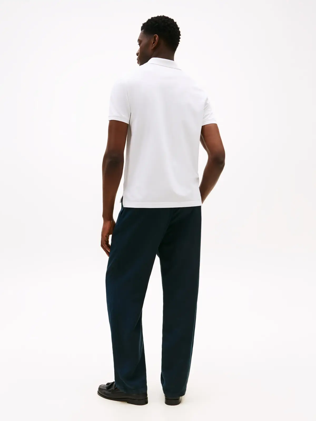 Tommy Hilfiger PERFORMANCE PIQUE RE, YBR Beyaz Erkek T-Shirt & Polo