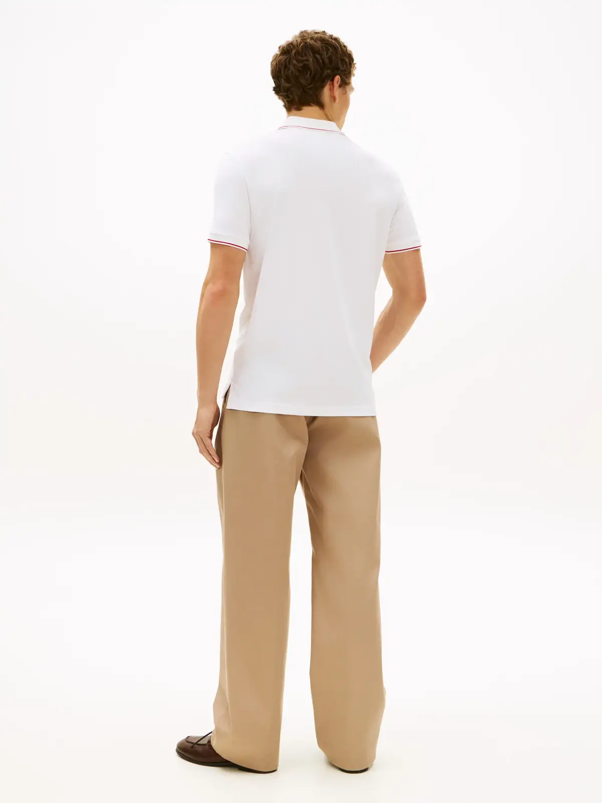 Tommy Hilfiger PERFORMANCE JERSEY R, YBR Beyaz Erkek T-Shirt & Polo