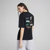 PUMA WARDROBE ESS Graphic Tee Lacivert Kadın T-Shirt
