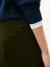 Tommy Hilfiger CORDUROY MINI SKIRT, MR8 Yeşil Kadın Etek