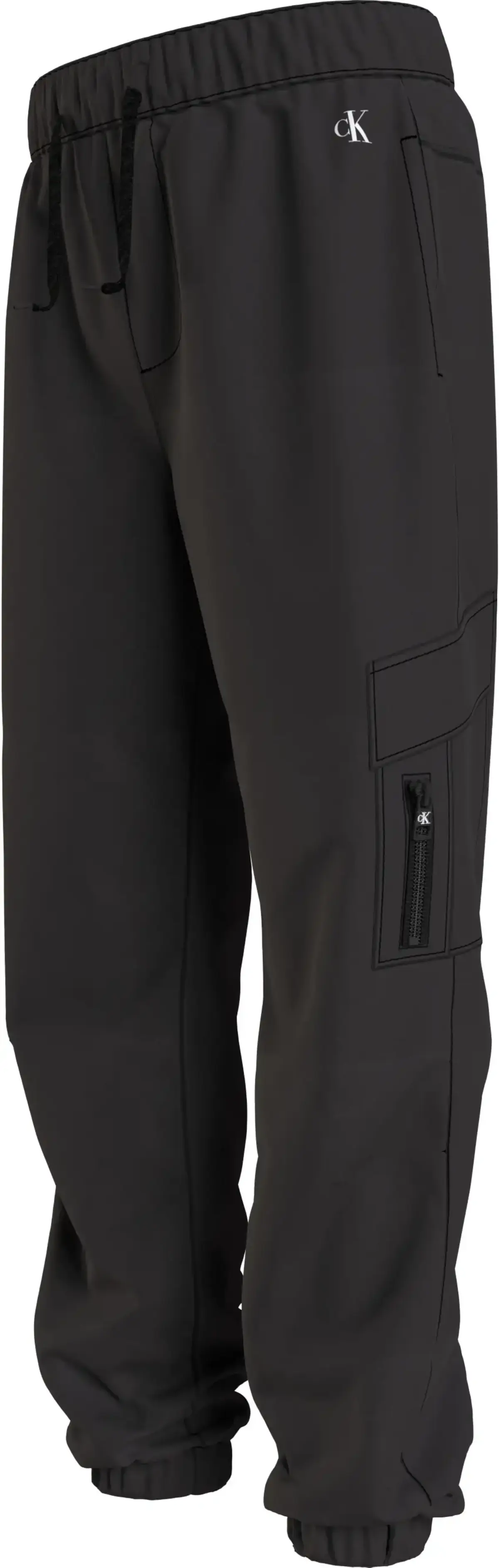 Calvin Klein SOFT TECH CARGO PANT Erkek Siyah Kargo Pantolonu