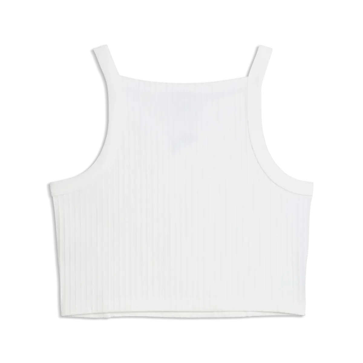 Puma ESS Ribbed Crop Top Beyaz Kadın Askılı T-shirt