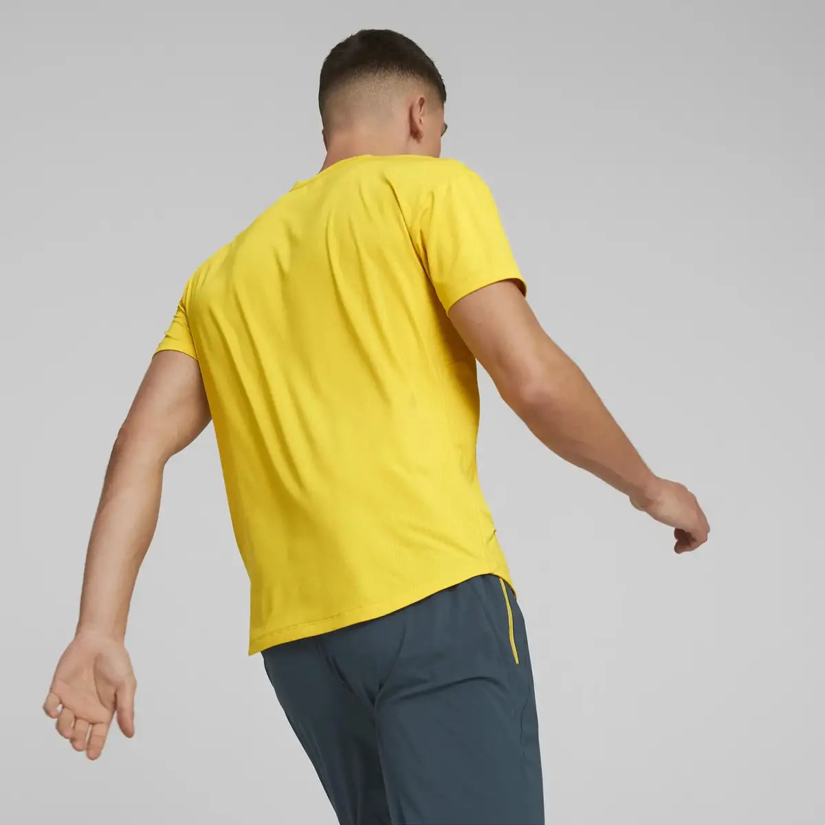 Puma M First Mile Commercial Sarı Erkek T-Shirt
