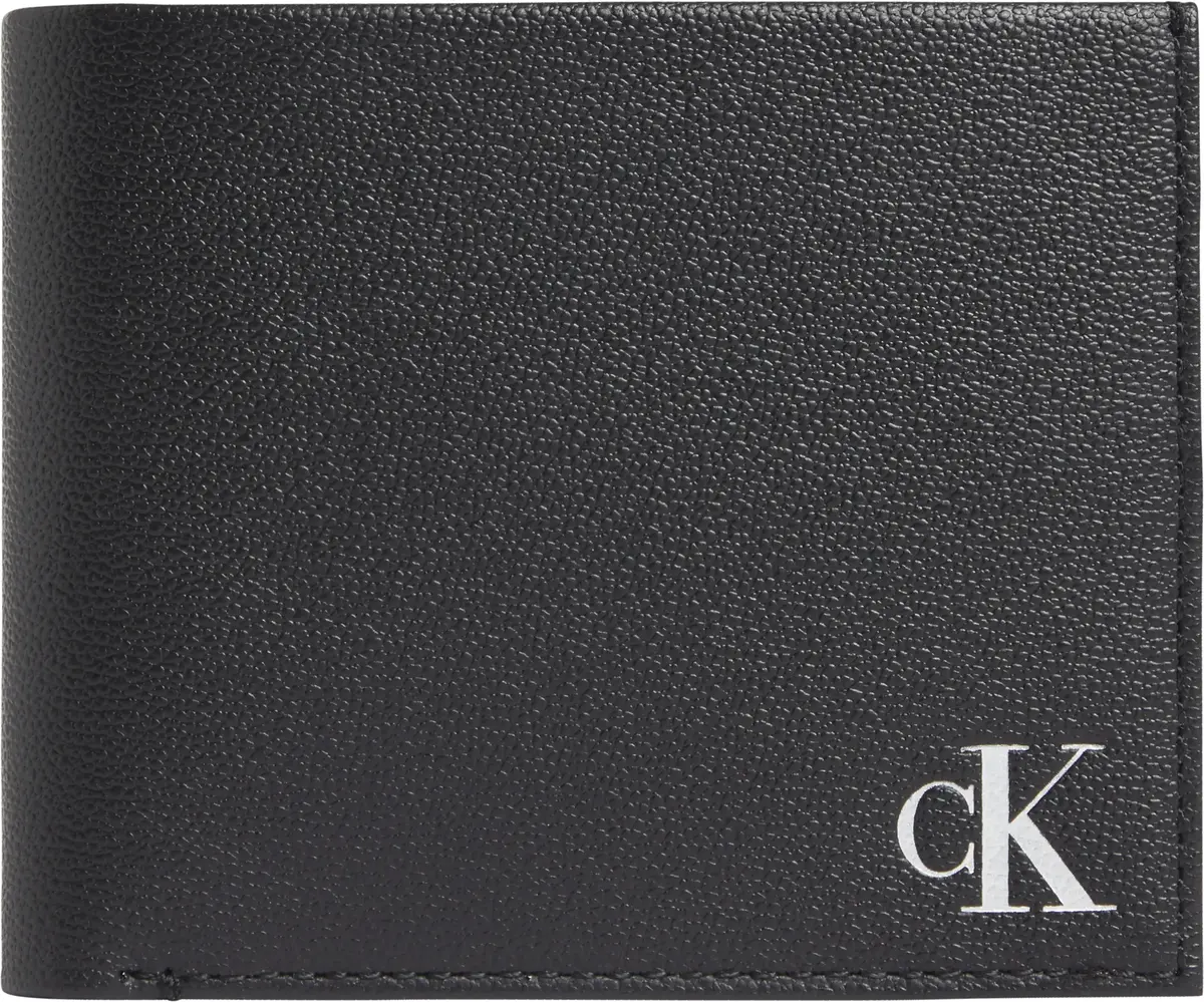 Calvin Klein MONO SILVER BIFOLD W Erkek Siyah Cüzdan