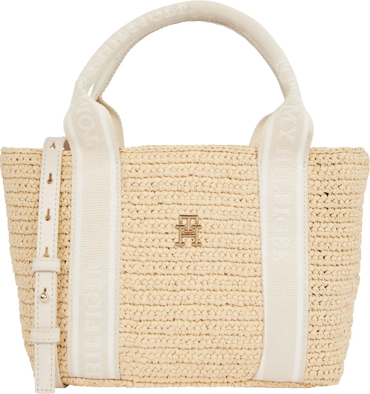 Tommy Hilfiger TH SPRING LOGO MINI, AA8 Krem Kadın Çanta & Cüzdan