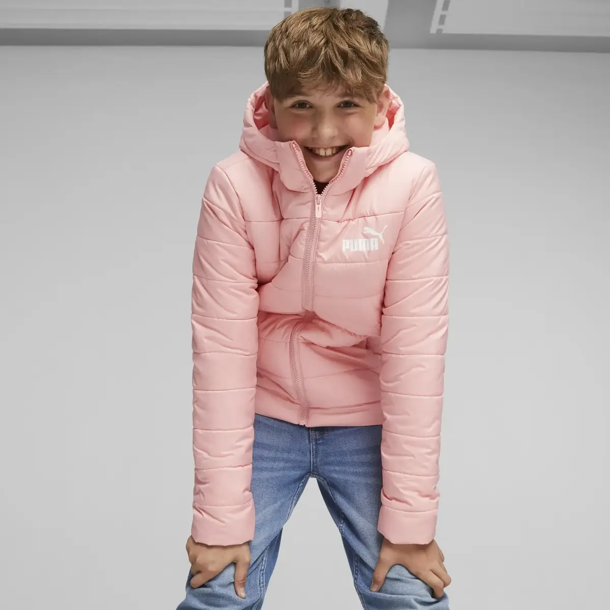 Puma ESS Padded Jacket Pembe Çocuk Mont