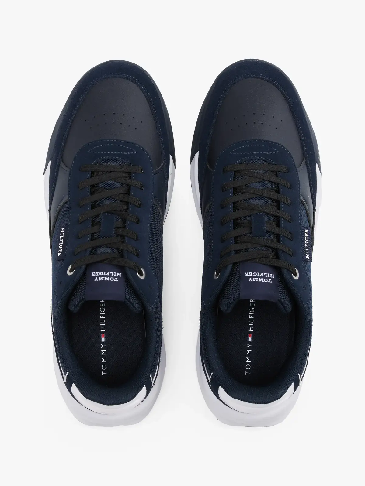 Tommy Hilfiger RETRO RUNNER MIX RWB, DW5 Siyah Erkek Spor Ayakkabı & Sneaker