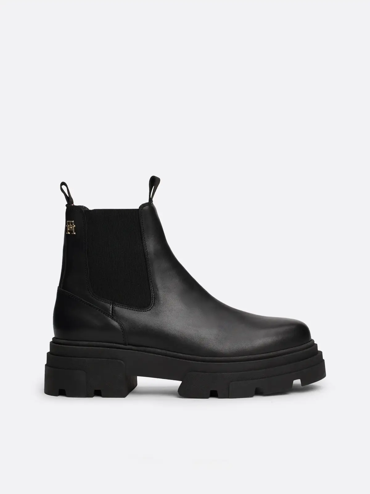 Tommy Hilfiger COMBAT LEATHER LOW C Kadın Siyah Bot