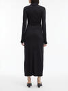 Calvin Klein GATHERED WAIST LYOCE Kadın Siyah Elbise