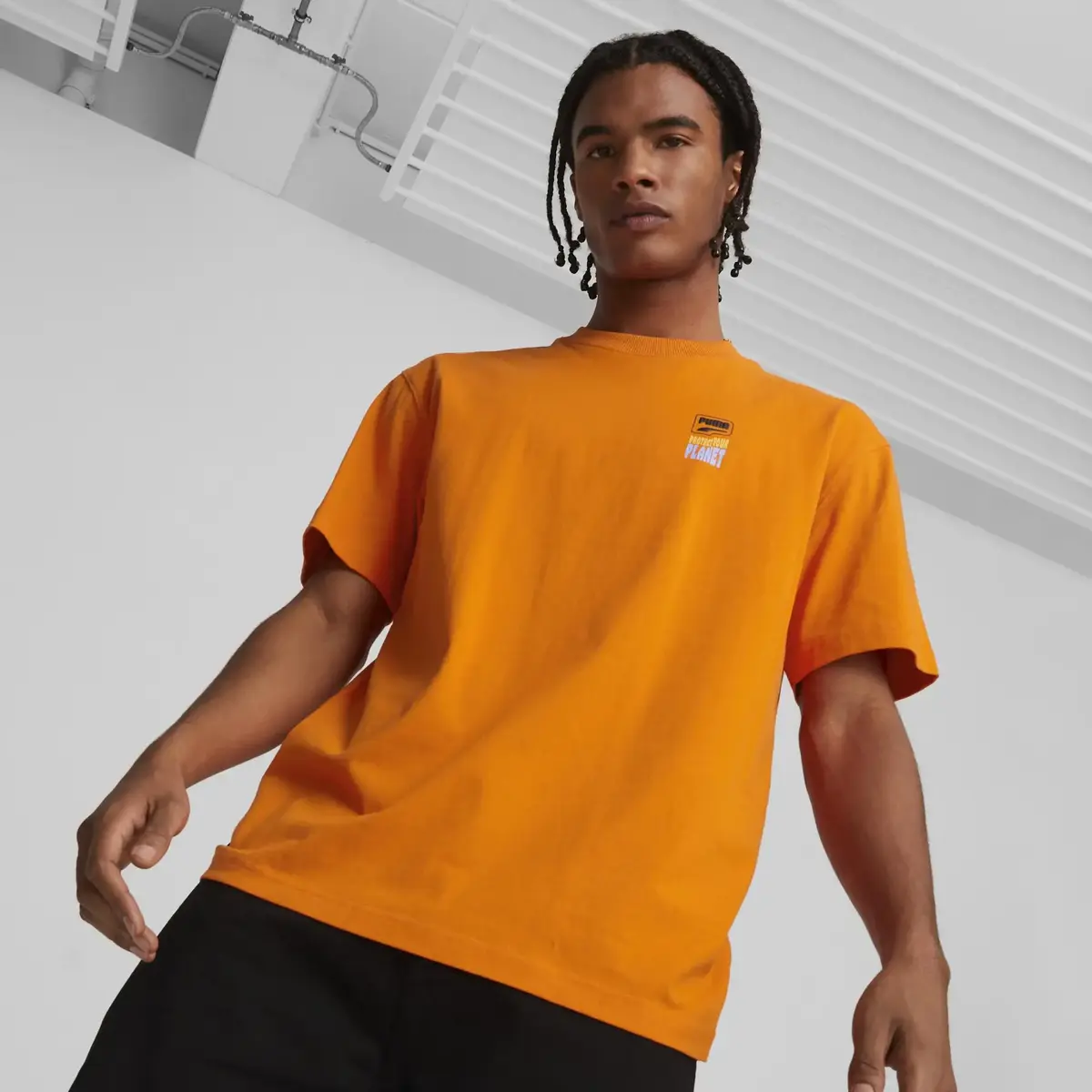 Puma Downtown Graphic Tee Turuncu Erkek T-shirt
