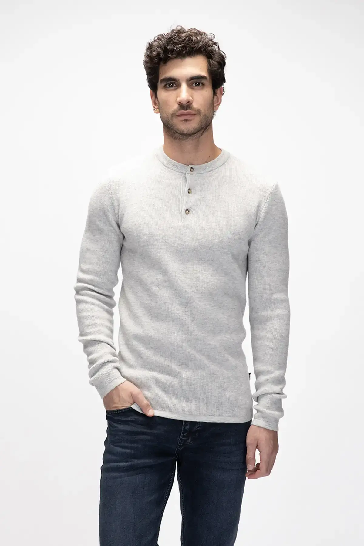 BAD BEAR MORENO JUMPER Erkek Gri Triko Kazak