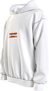 Calvin Klein MINI BLOCK LOGO HOOD Erkek Beyaz Hoodie