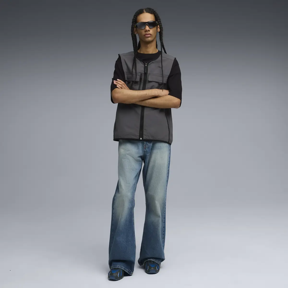 Puma PUMATECH Cargo Vest  Gri Erkek Yelek