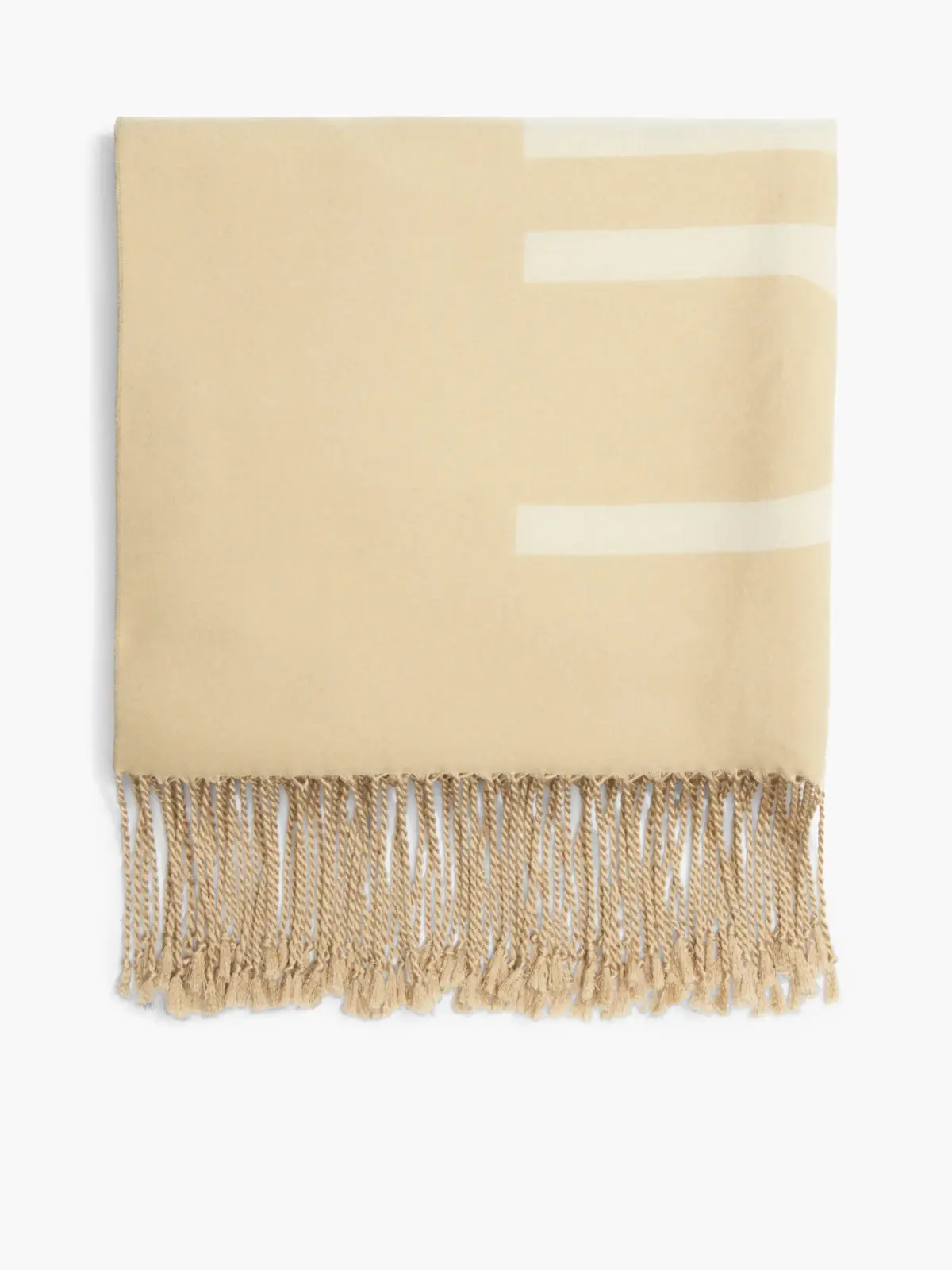 Calvin Klein FRINGES SCARF 65X195 Kadın Krem Eşarp