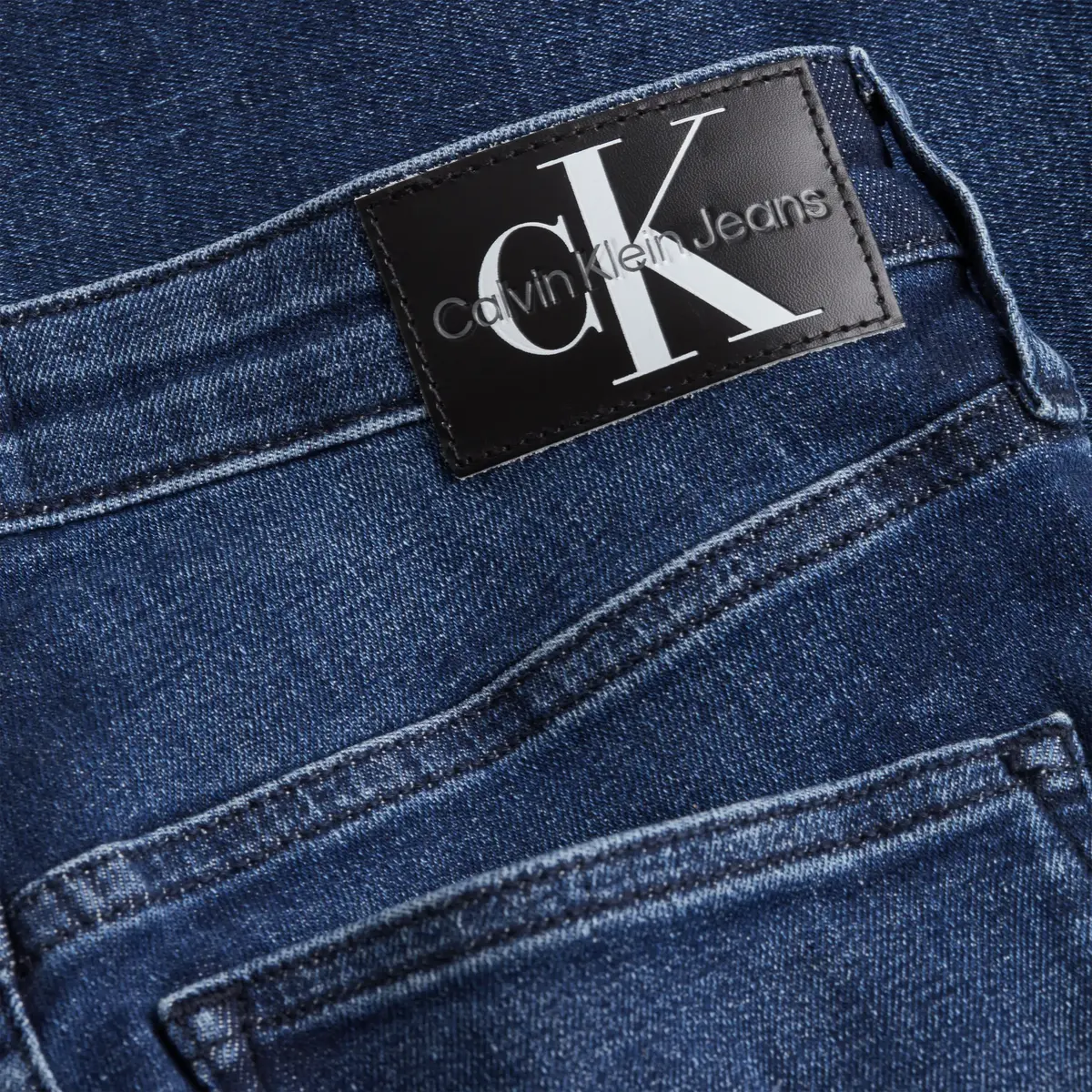 Calvin Klein HIGH RISE SUPER SKIN Kadın Mavi Kot Pantolon