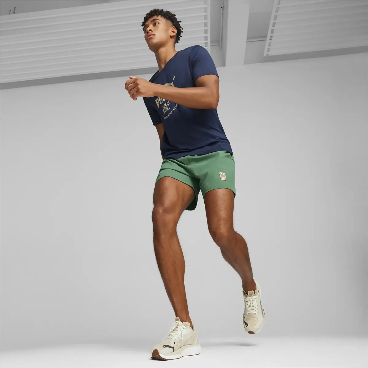 Puma M First Mile Woven 5" Short Yeşil Erkek Şort