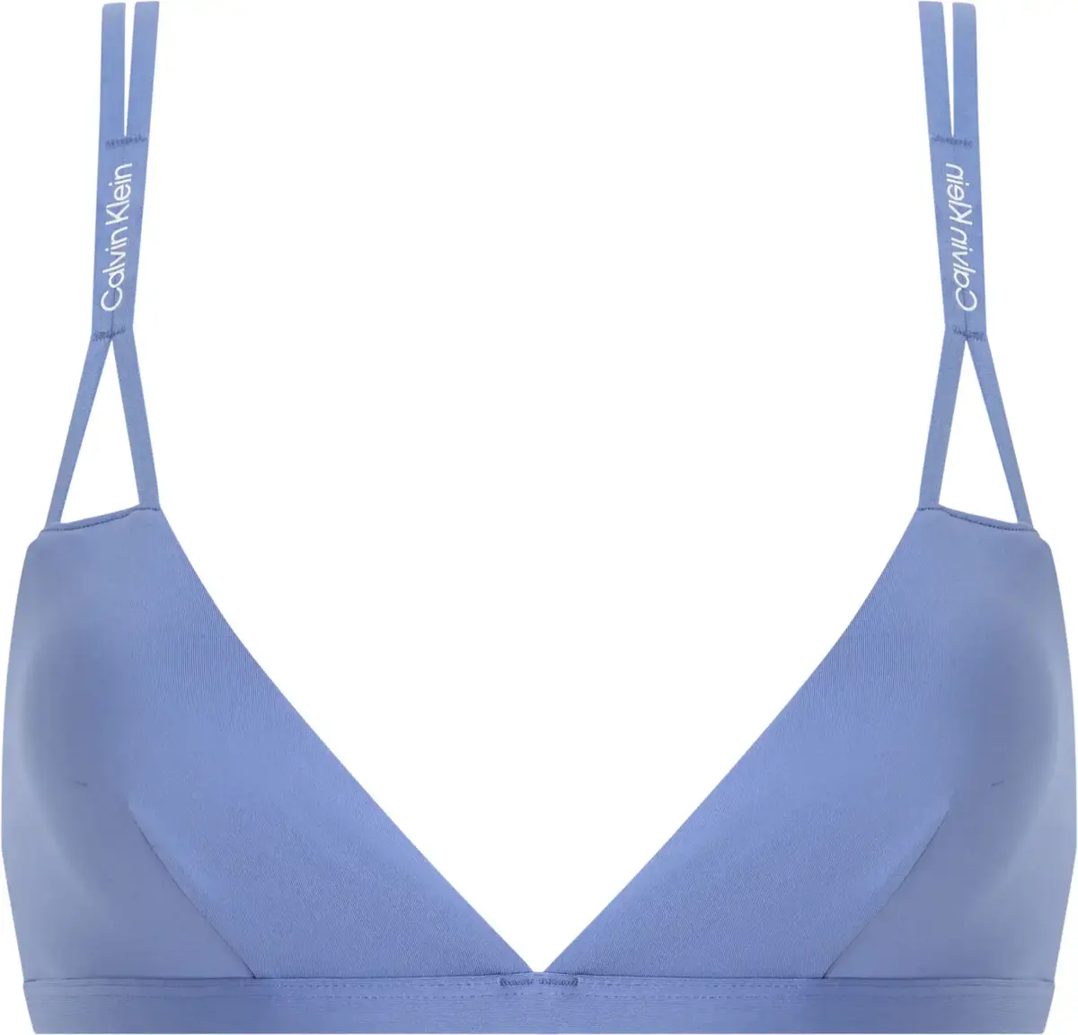 Calvin Klein LONGLINE TRIANGLE RP, C6C Mavi Kadın Bikini Üstü