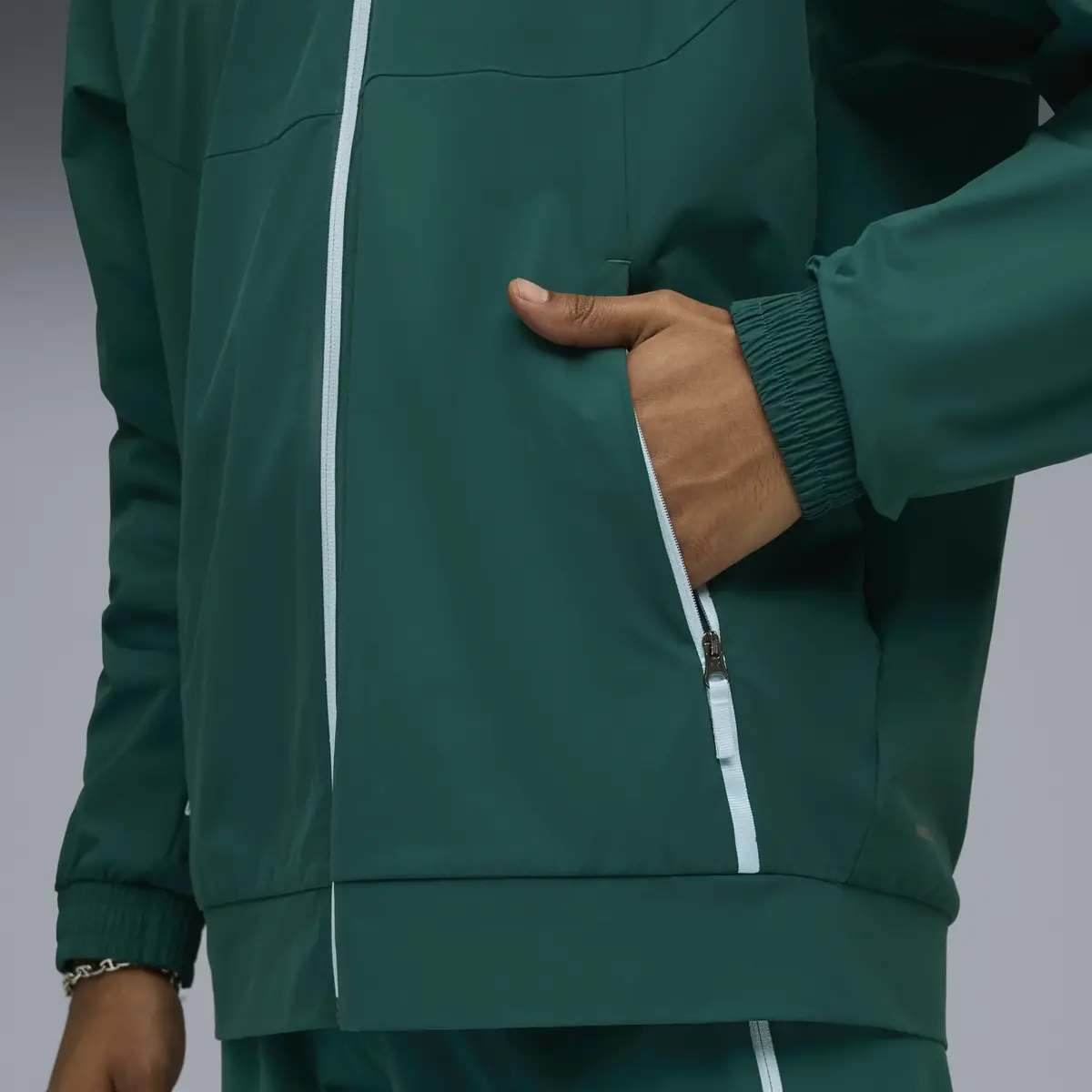 PUMA MCFC PUMATECH Woven Jacket Yeşil Erkek Ceket