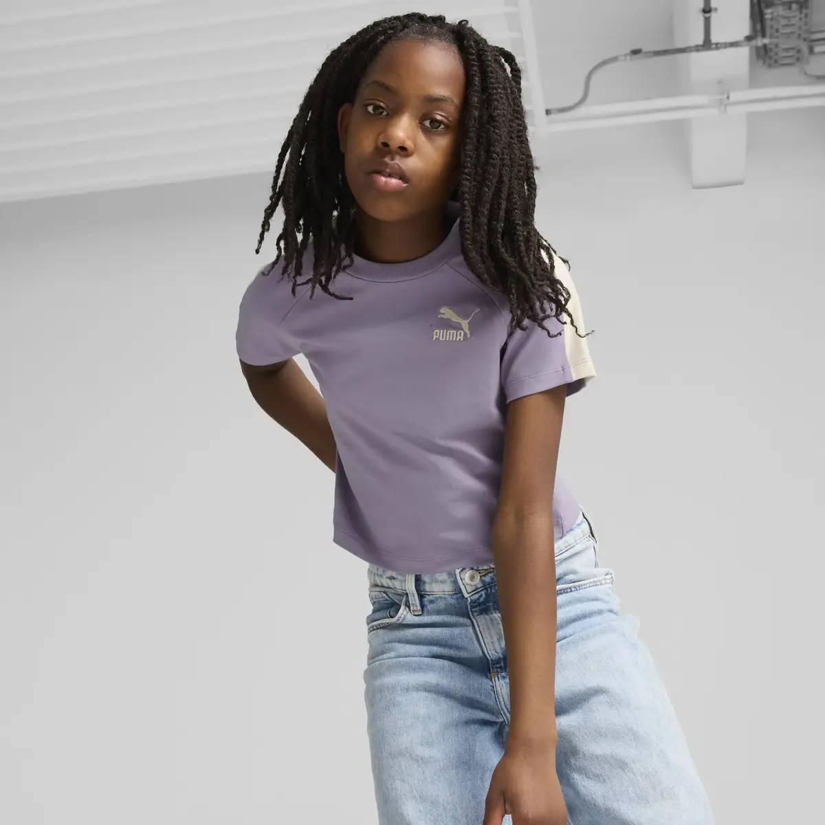 Puma ICONIC T7 Baby Tee Kadın T-Shirt & Polo