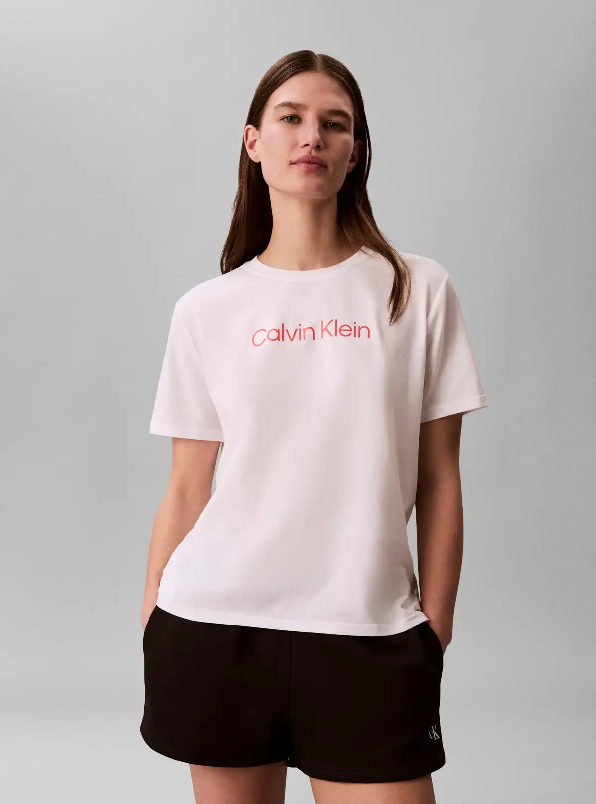Calvin Klein REGULAR SS TEE, 100 Pembe Kadın T-Shirt