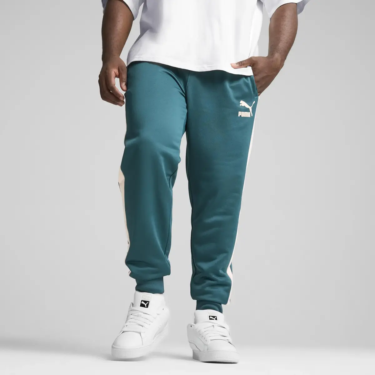 Puma T7 ICONIC Track Pants Yeşil Erkek Eşofman Altı