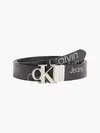 Calvin Klein ROUND MONO PLAQUE RE Erkek Siyah Kemer