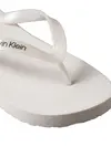 Calvin Klein FLIP FLOP TPU METALL Beyaz Kadın Parmak Arası Terlik