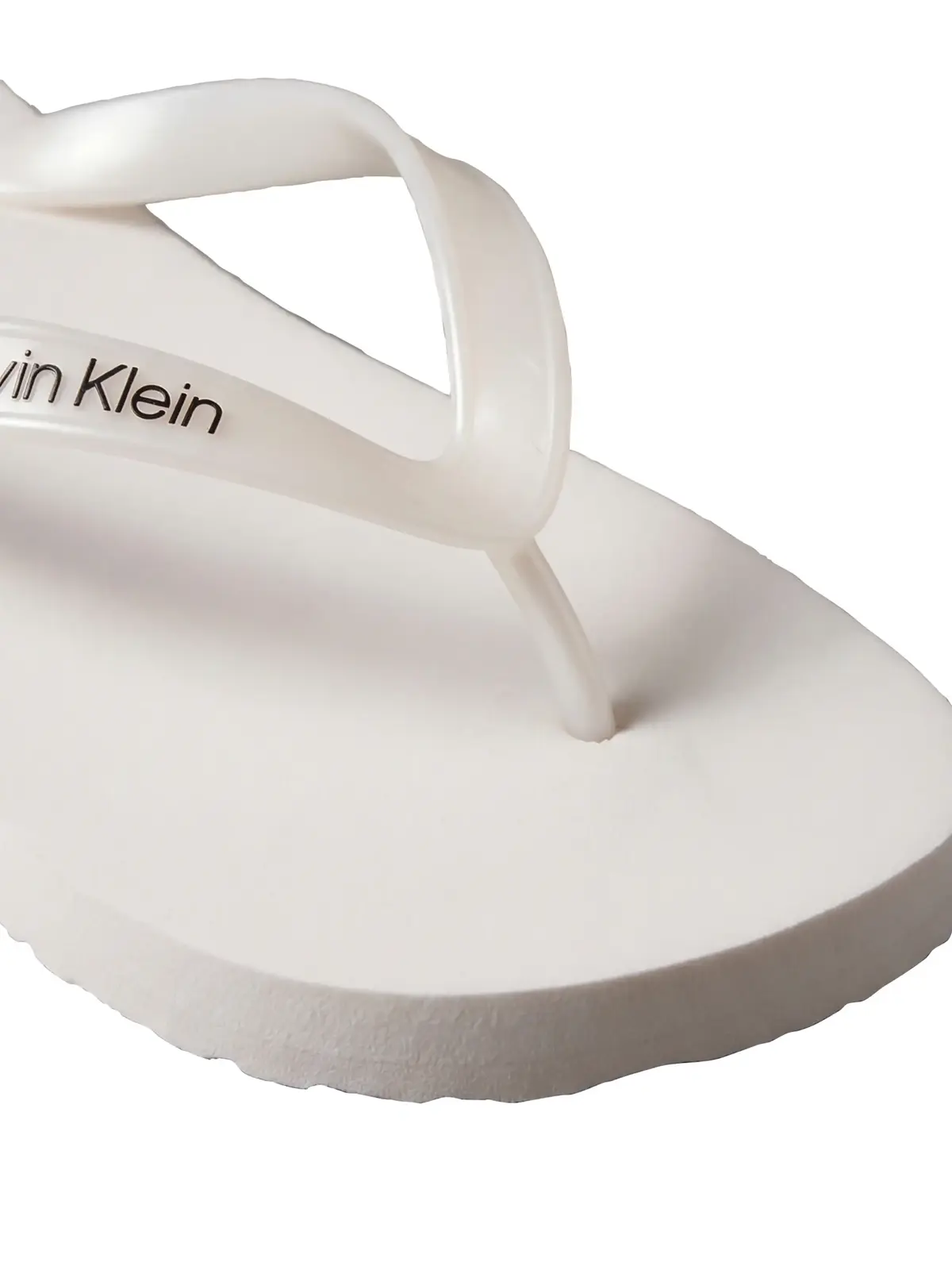 Calvin Klein FLIP FLOP TPU METALL Beyaz Kadın Parmak Arası Terlik