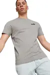 Puma ESS ELEVATED Embroidered Tee Gri Erkek T-Shirt