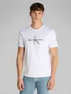 Calvin Klein SS HERO MONOLOGO TEE, YAA Beyaz Erkek T-Shirt & Polo