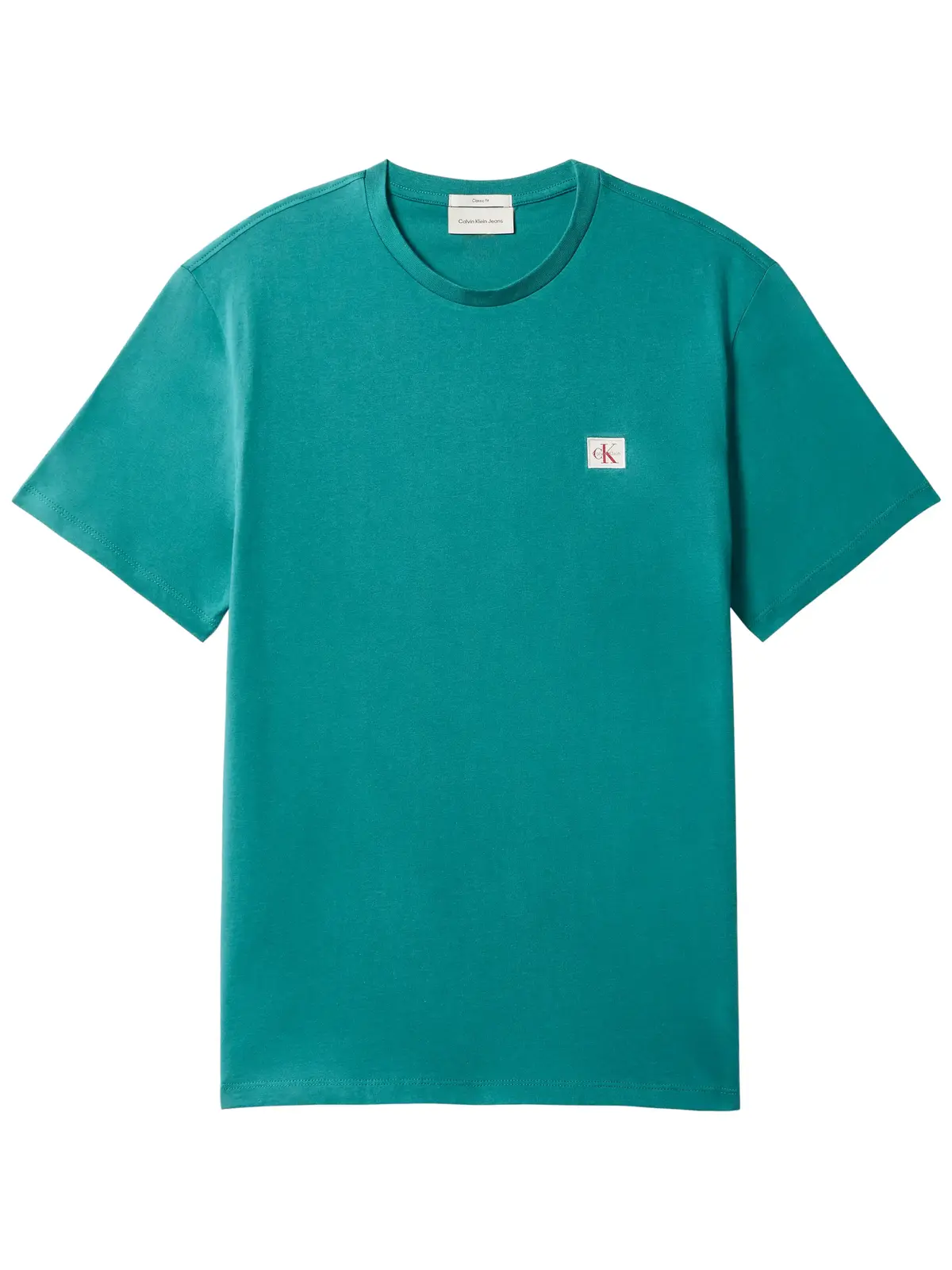 Calvin Klein SS BADGE 30S JERSEY, 8ZU Yeşil Erkek T-Shirt