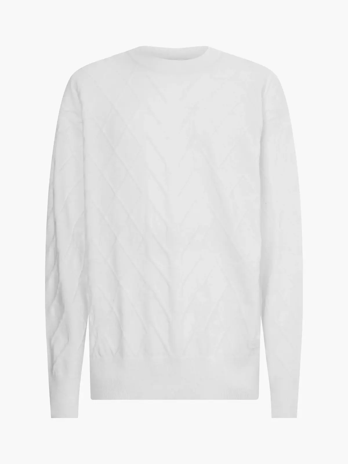 Calvin Klein COMFORT CABLE SWEATE Erkek Krem Kazak