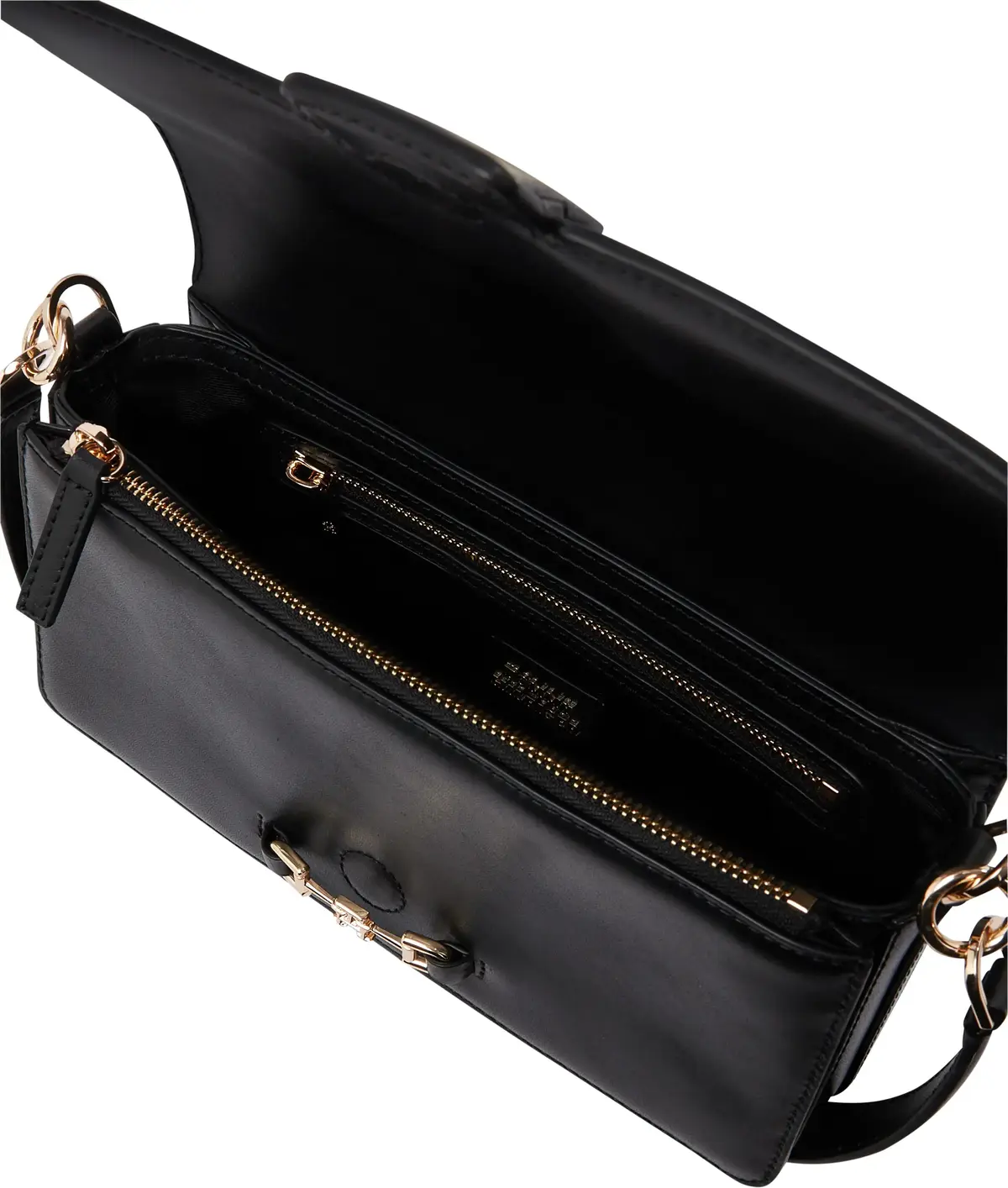 Tommy Hilfiger HERITAGE LEATHER CON, BDS Siyah Kadın Çanta & Cüzdan