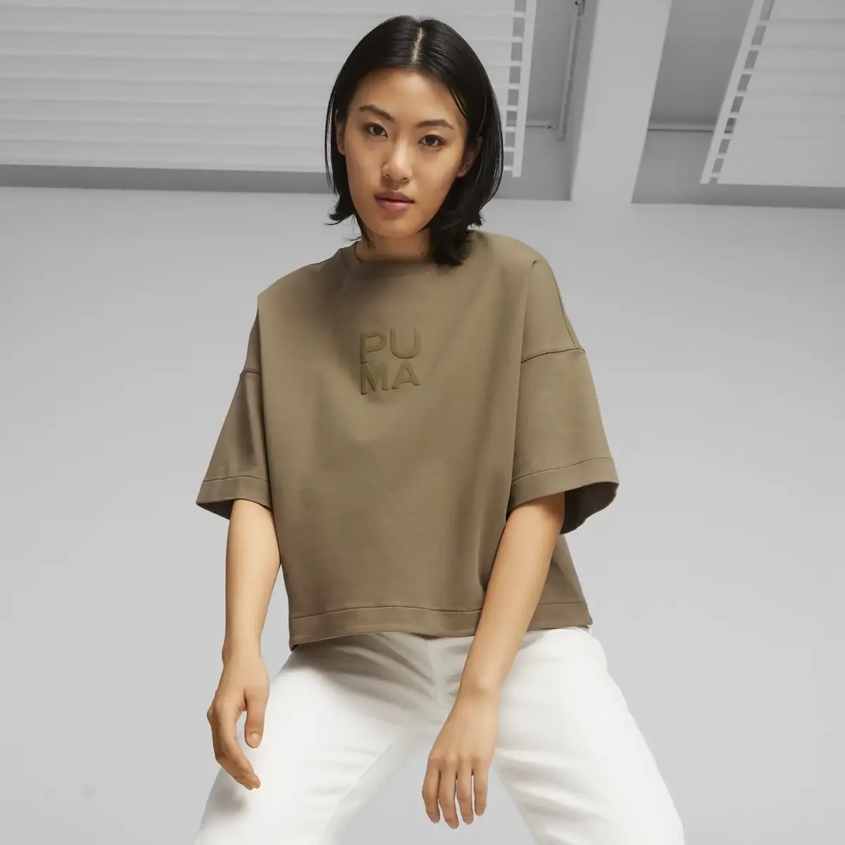 Puma INFUSE Relaxed Tee Yeşil Kadın T-Shirt