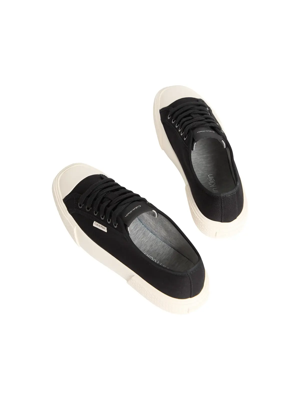 Calvin Klein VULC LACE UP CANVAS, BEH, 36 Siyah Kadın Spor Ayakkabı & Sneaker