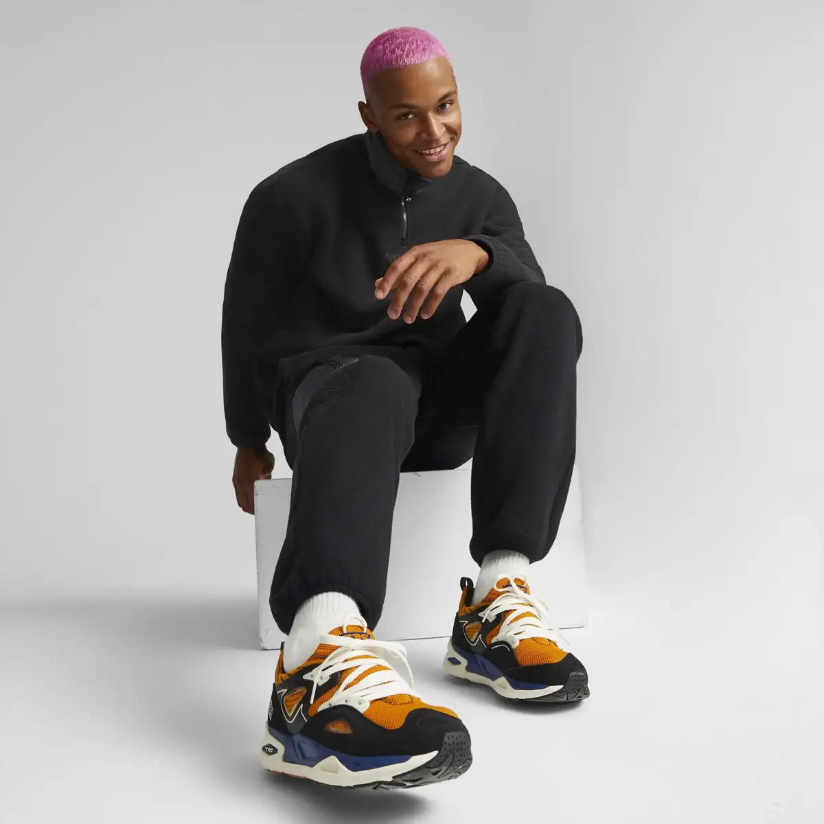 Puma Trc Blaze Spxp Siyah-Çok Renkli Erkek Günlük Spor Ayakkabı