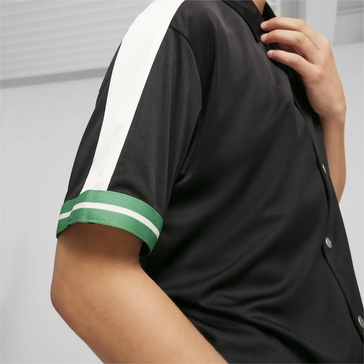 Puma T7 FOR THE FANBASE Shooting Shirt Siyah Erkek T-Shirt