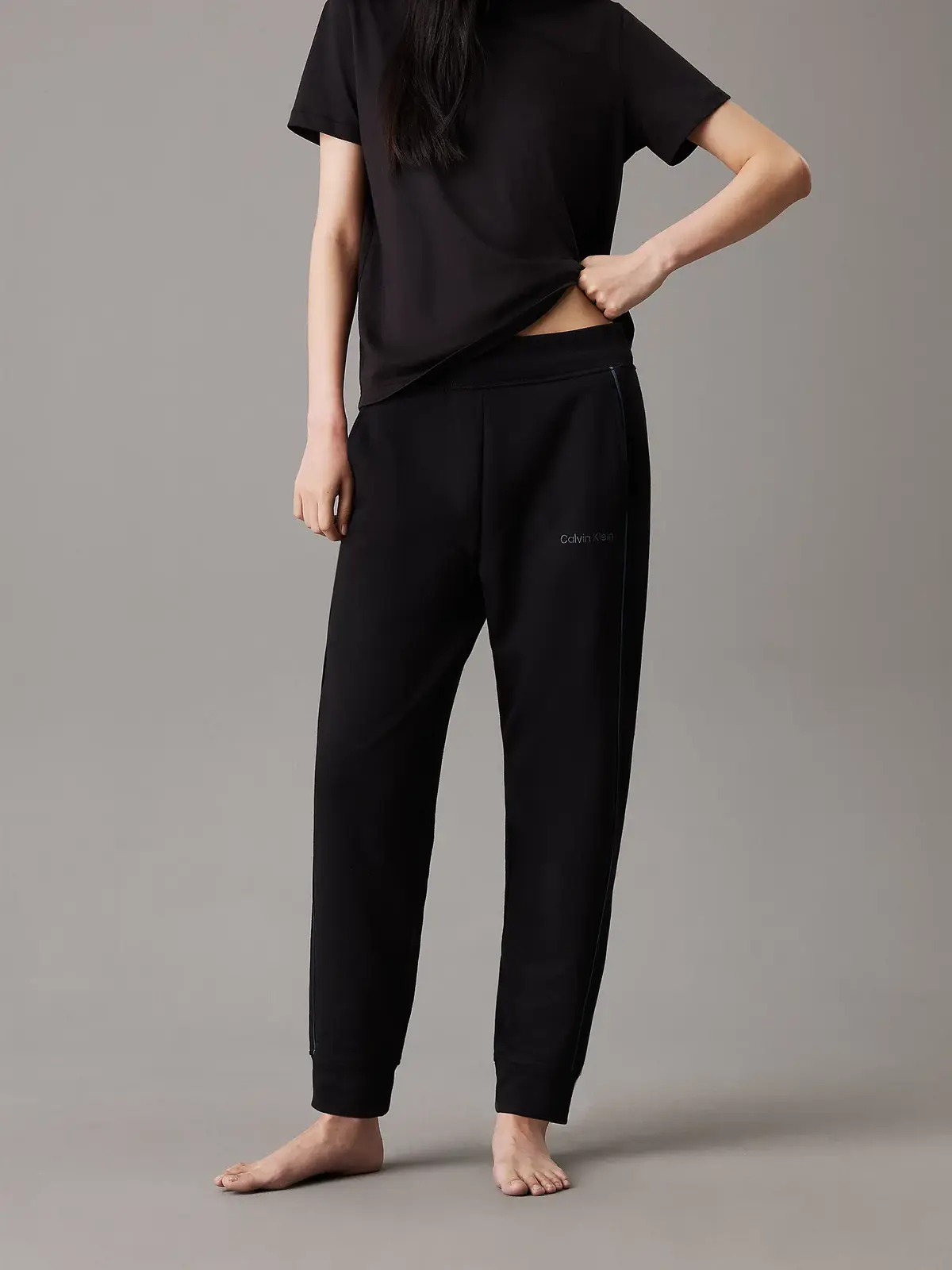 Calvin Klein JOGGER, UB1 Siyah Kadın Eşofman Altı