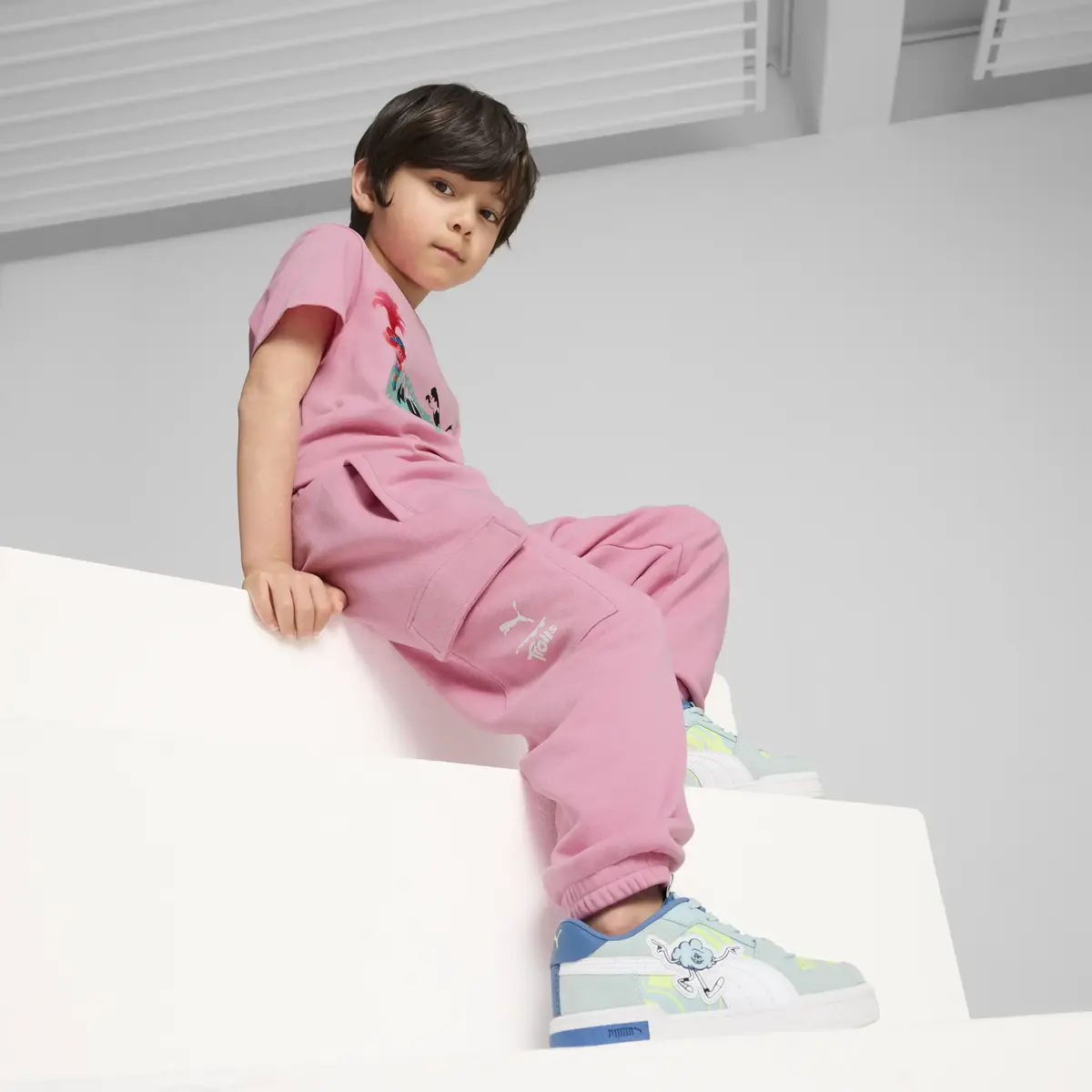 Puma X TROLLS Cargo Pants Pembe Kız Çocuk Eşofman Altı